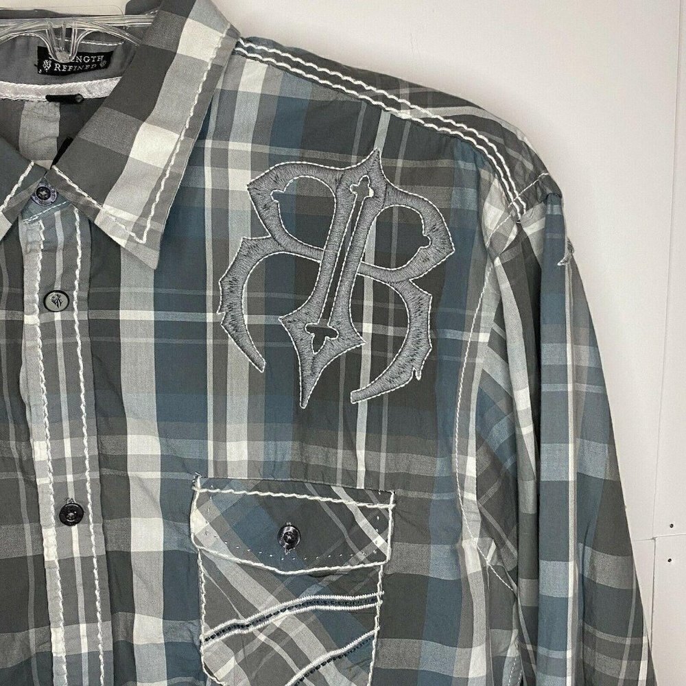 Roar Large Strength Refined Button Down Shirt - image 3